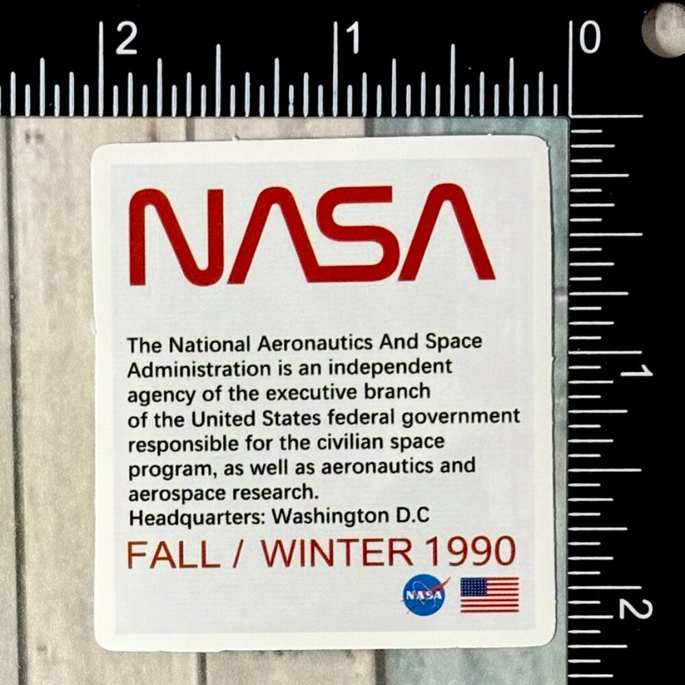 🌀10/$10🌀 NASA Reusable Waterproof Vinyl Sticker Decal